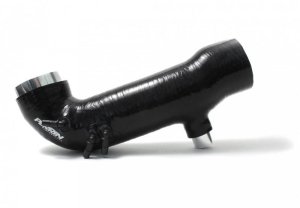 Subaru WRX Turbo Inlet Hose - Perrin Performance - 3in (For Aftermarket Turbos Only) - Black - `02-`07